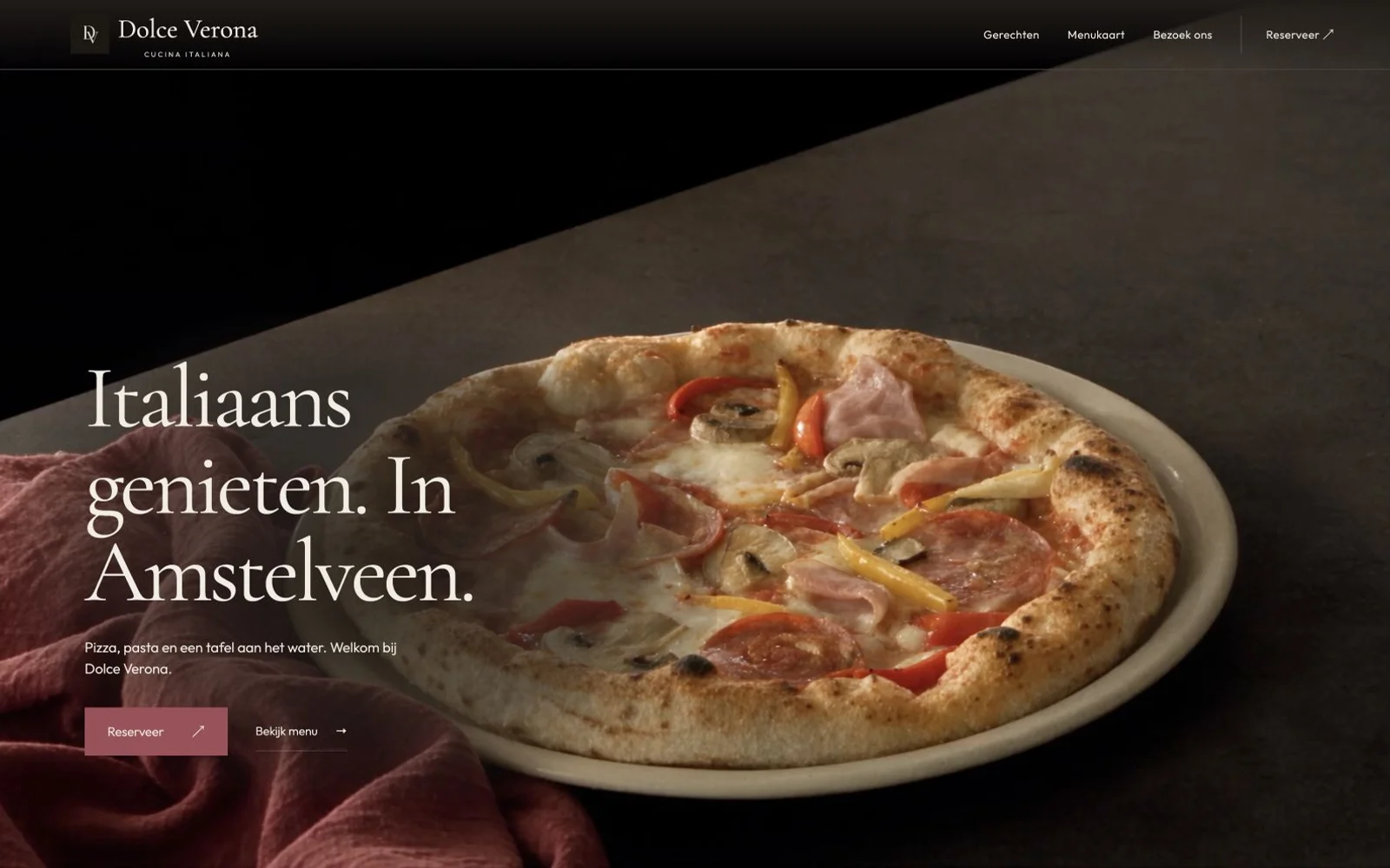 Dolce Verona restaurant website opening